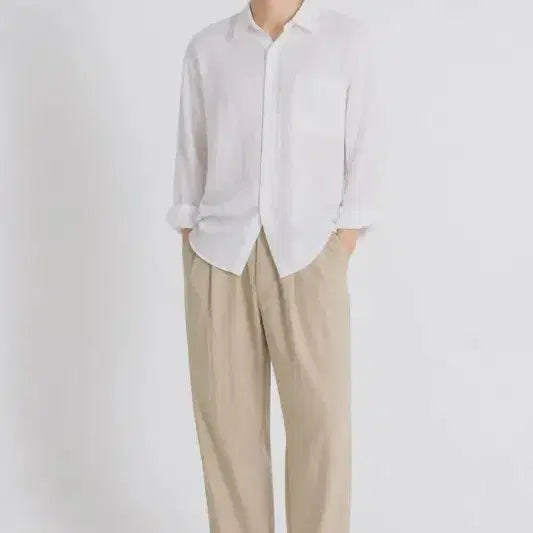 [BUNJANG] Hideout Light Beige Banding Pants / 남S/하이드아웃 라이트 베이지 밴딩 팬츠