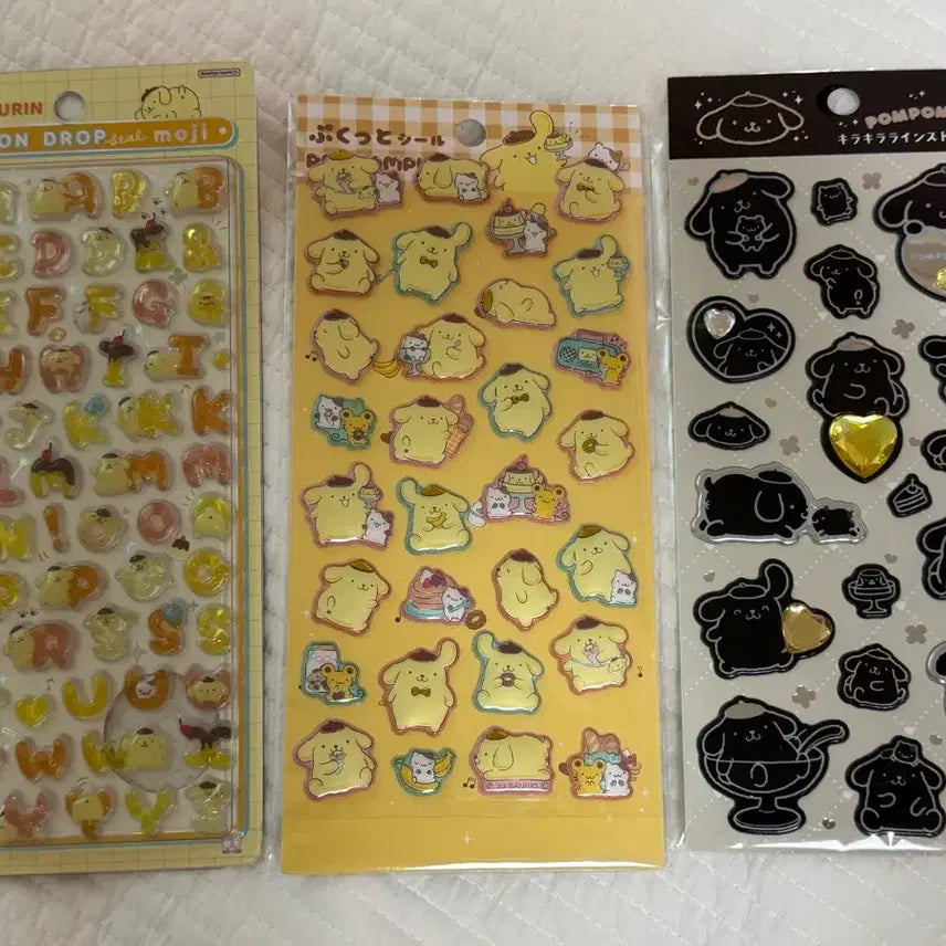[BUNJANG] Sanrio Pompompurin Sticker Bundle Set / 산리오 폼폼푸린 스티커 일괄