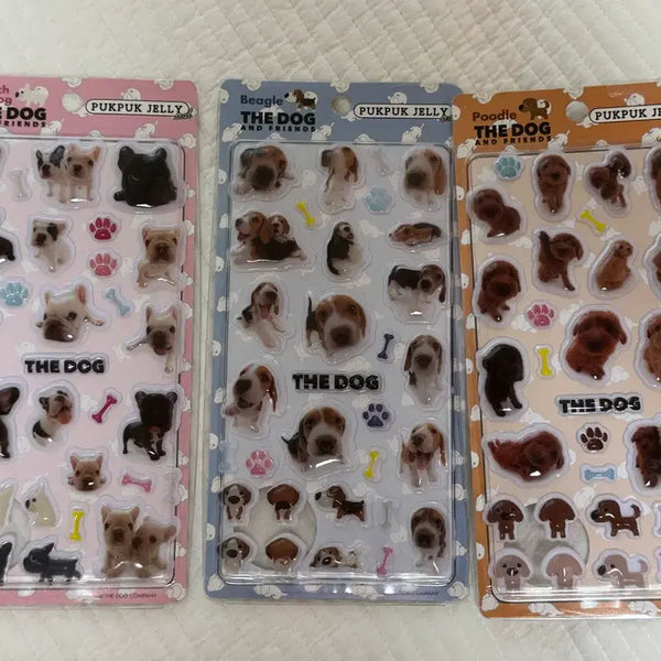 [BUNJANG] The Dog 3D Sticker Bundle Set / THE DOG 더 도그 더독 입체 스티커 일괄
