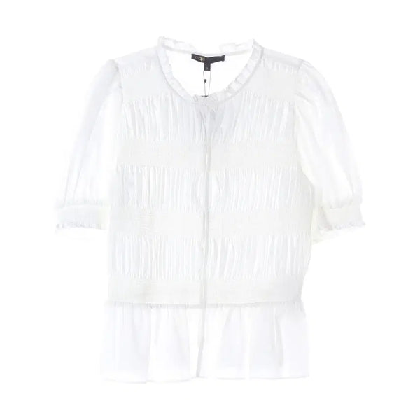 [BUNJANG] Maje 24SS Cineta Smocking Puff Blouse / (새상품) 마쥬 24SS Cineta 스모킹 퍼프 블라우스