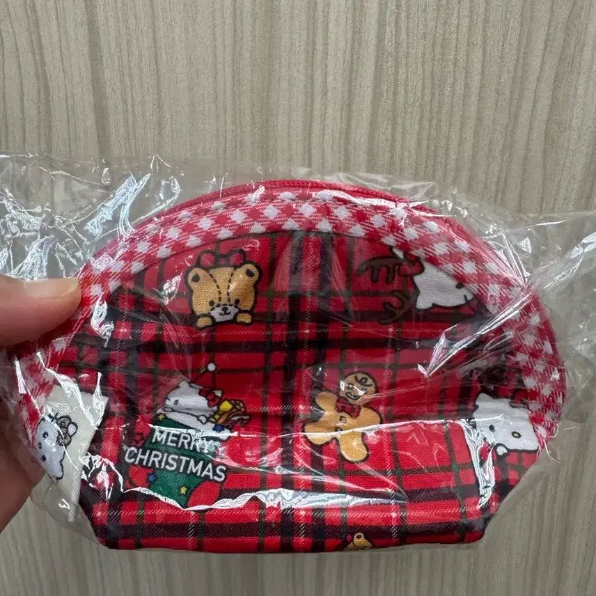 [BUNJANG] Sanrio Hello Kitty Christmas Pattern Pouch New / 헬로키티 크리스마스 패턴 파우치 새상품