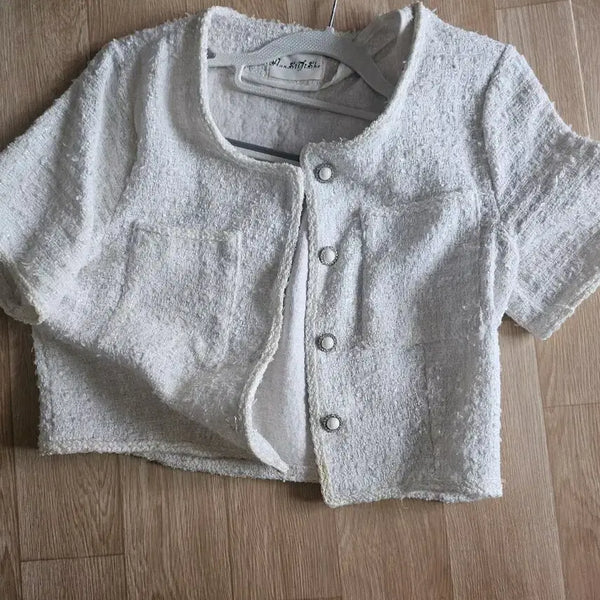 [BUNJANG] White Tweed Jacket / 트위드자켓 화이트