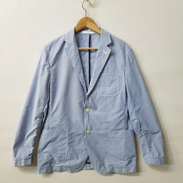 [BUNJANG] Uniqlo Plaid Jacket Blue / 유니클로 잔체크 자켓 블루