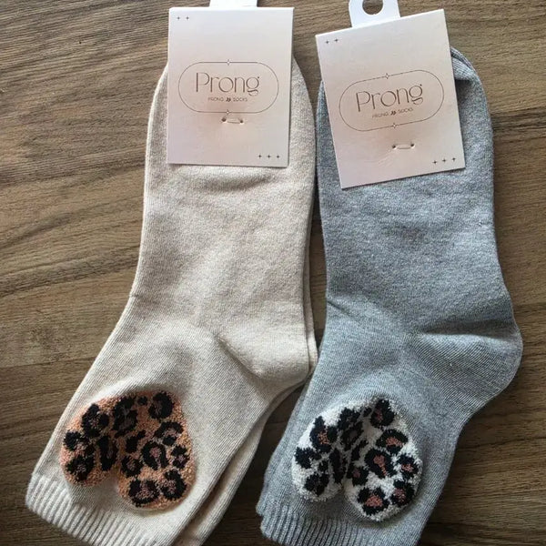 [BUNJANG] Leopard Heart Socks / 양말 레오파드