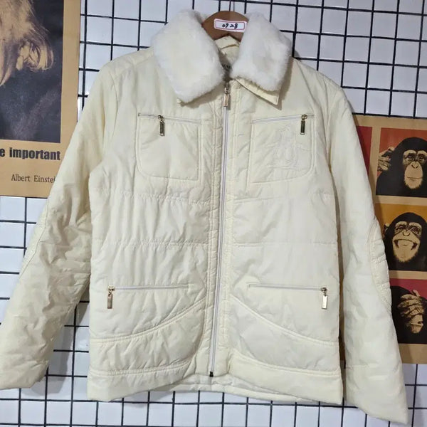[BUNJANG] Munsingwear Padded Jacket Ivory / MUNSING WEAR 패딩 자켓 아이보리 0928