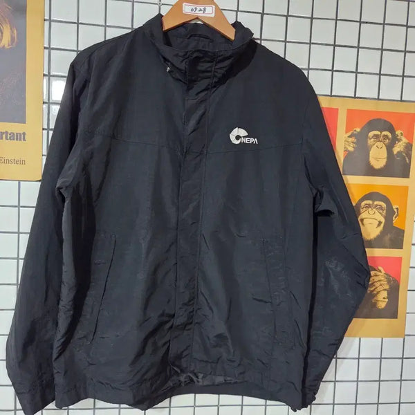 [BUNJANG] Nepa Windbreaker Jacket Black / 네파 바람막이 블랙 0928