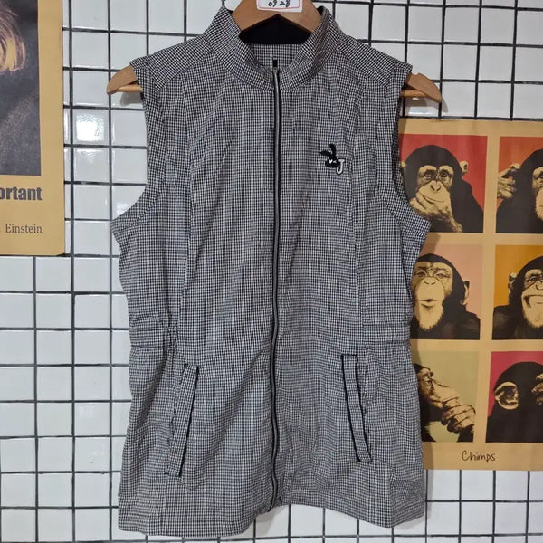 [BUNJANG] JDX Check Pattern Sleeveless Zip-Up Vest / JDX 체크 패턴 민소매 집업 조끼 0928