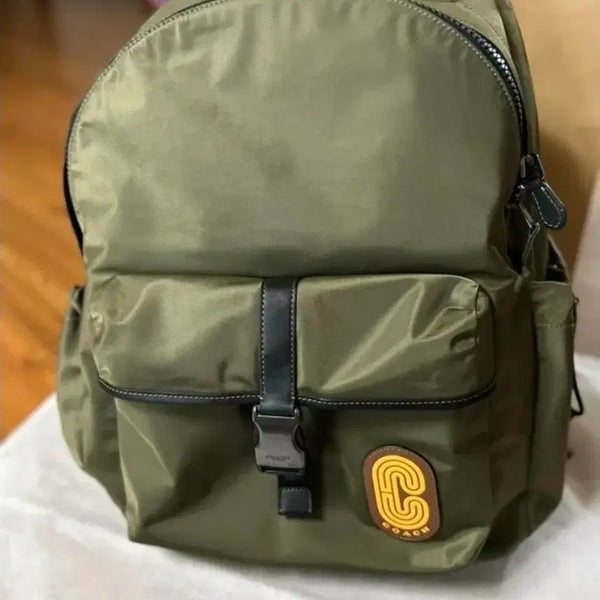 [BUNJANG] Coach Nylon Max Backpack C9834 QBRM3 Olive Drab / COACH 배낭 나일론 맥스 배낭 C9834 QBRM3 올리브 드라브 (새제품)