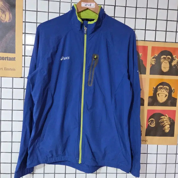 [BUNJANG] Asics Zip-Up Jacket Blue / 아식스 집업 재킷 블루 0928