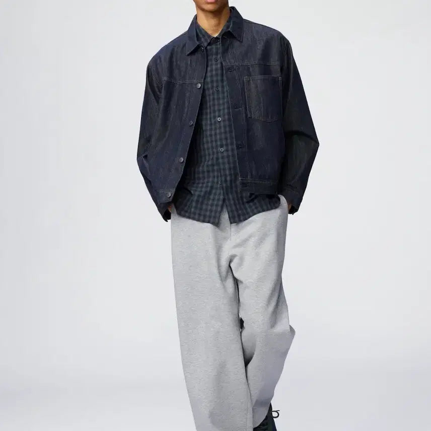 [BUNJANG] Uniqlo Sweat Wide Pants / 유니클로 스웨트와이드팬츠