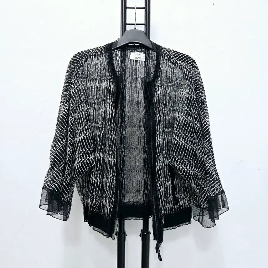 [BUNJANG] OBZEE Black See-through Jacket / 정품 오브제 OBZEE 시스루 자켓 블랙