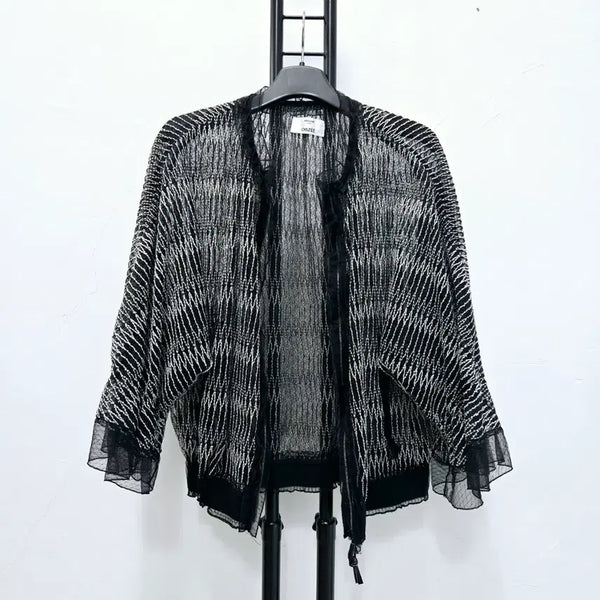 [BUNJANG] OBZEE Black See-through Jacket / 정품 오브제 OBZEE 시스루 자켓 블랙