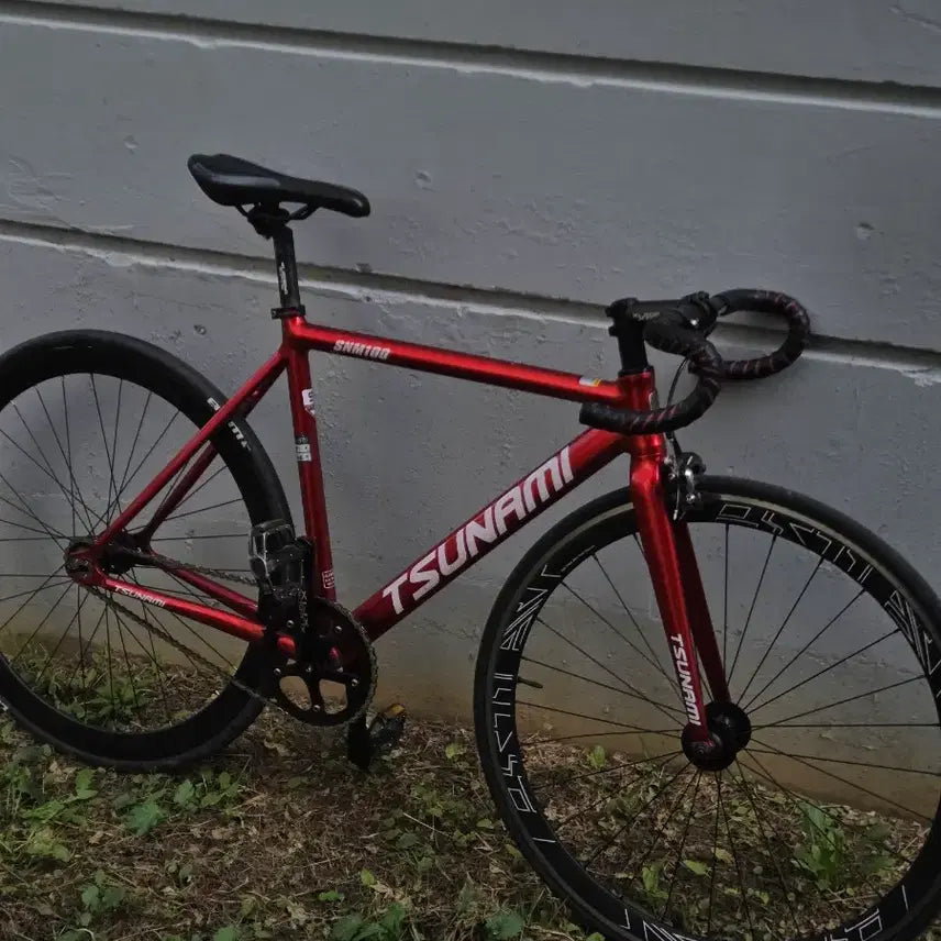 [BUNJANG] Tsunami SNM100 Pixie Bicycle Red / TSUNAMI SNM100 픽시 자전거 레드
