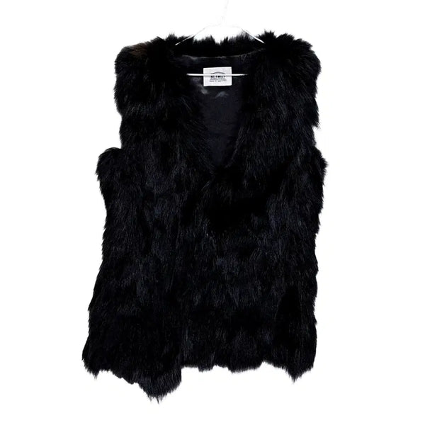 [BUNJANG] Billy Willy Black Chic Fox Fur Vest / 빌리윌리 95 시크한 폭스퍼베스트 블랙 03366