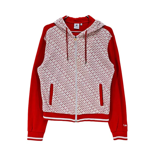 [BUNJANG] Fila Y2K Red Hooded Zip-Up Jacket / 휠라 100 Y2K 후드집업 2006 Y2K 레드 03318