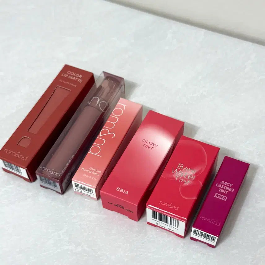 [BUNJANG] Rom&nd & BBIA Warm Tone Lip Collection / [ 롬앤 삐아 웜톤 모음 ] 컬러 립 매트 글래스팅 컬러 글로스 멜팅밤 글로우 베어 물 쥬시 래스팅 틴트