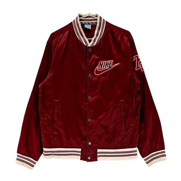 [BUNJANG] Nike 2006 Retro Velvet Baseball Jacket Wine / 나이키 100 레트로 벨벳야구점퍼 2006 Y2K 와인 03361