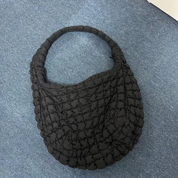 [BUNJANG] COS Quilted Oversized Shoulder Bag Black / 코스 퀼티드 오버사이즈 숄더백 블랙