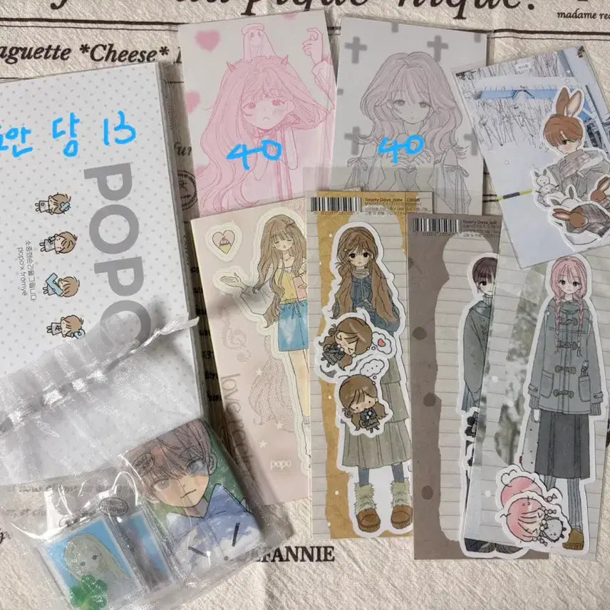 [BUNJANG] Poh Poh Memo Pad & Sticker Bundle Set / 포포 메모지, 스티커 일괄 처분