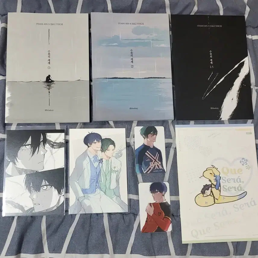 [BUNJANG] Blue Lock Rin x Isagi x Kaiser "Fan Comic" Bundle Set / 블루록 린이사 카이이사 회지 일괄