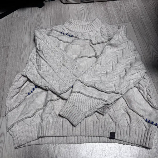 [BUNJANG] ZARA X ADER Error Patchwork Oversized Knit Sweater / 자라X아더에러 패치워크 오버핏 니트 스웨터