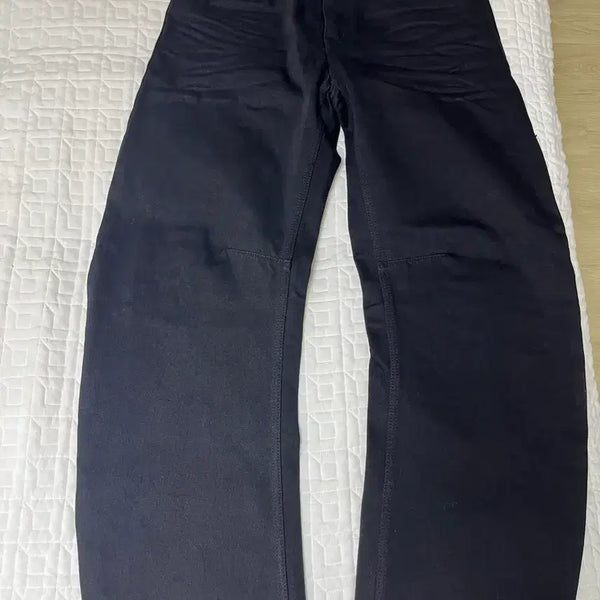 [BUNJANG] COOR Curved Black Cotton Pants / 쿠어 커브드 검은색 바지