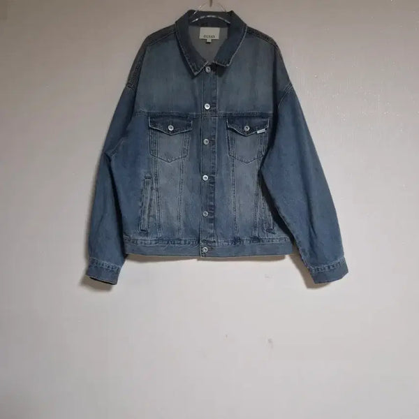 [BUNJANG] Guess 2024 Washed Denim Oversized Jacket L / 게스2024오버핏 워싱 데님 자켓L