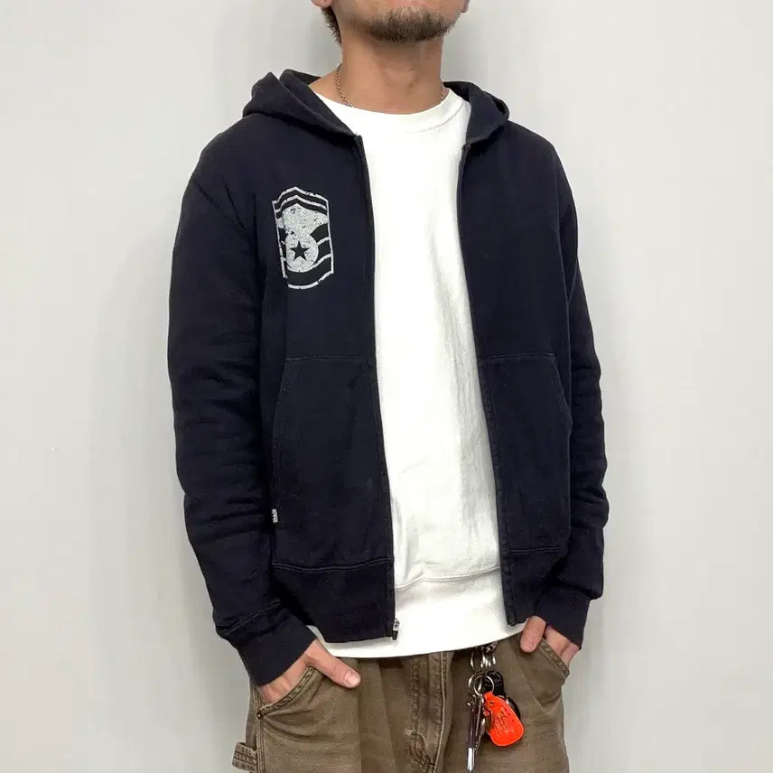[BUNJANG] Edwin Vintage Zip-Up Hoodie / Edwin 에드윈 빈티지 후드집업