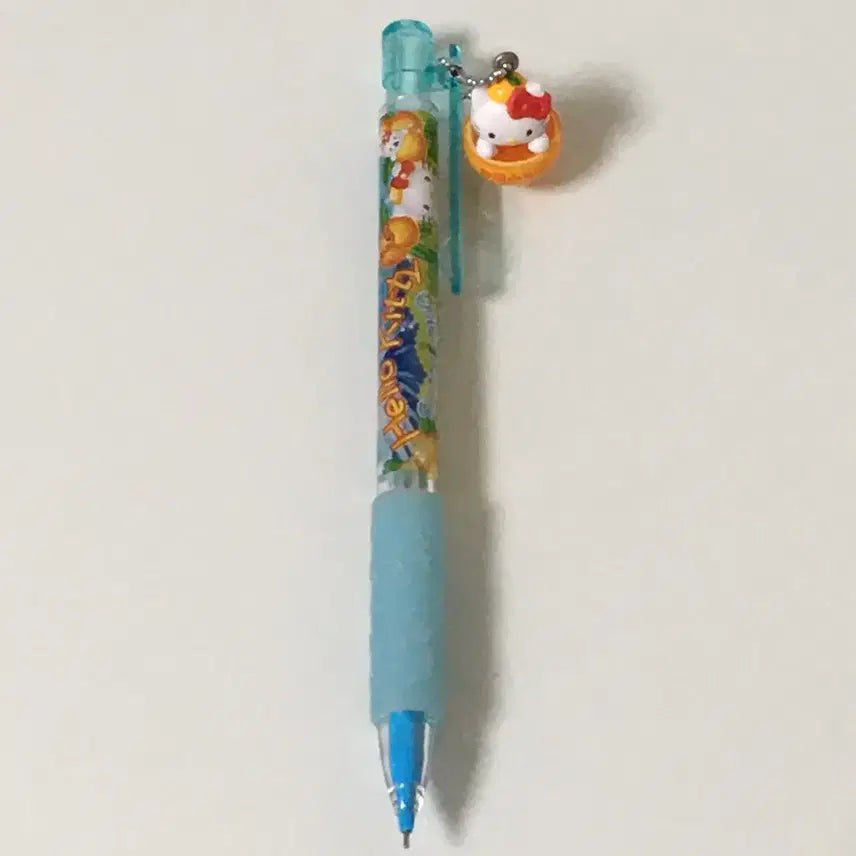 [BUNJANG] Classic Orange Kitty Kitty Strap Mechanical Pencil / 오렌지키티 키티스트랩 샤프 고전 지역한정