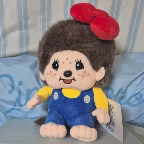 [BUNJANG] Hello Kitty & Monchhichi Collaboration Medium Plush / 헬로키티&몬치치 콜라보 중형 새상품