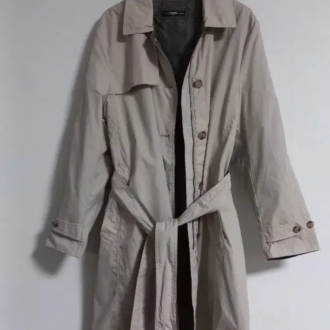 [BUNJANG] Reversible Trench Coat Beige/Brown Check (Sizes 77-88) / mere 박시 양면 리버시벌 트렌치코트 큰77~88 새상품