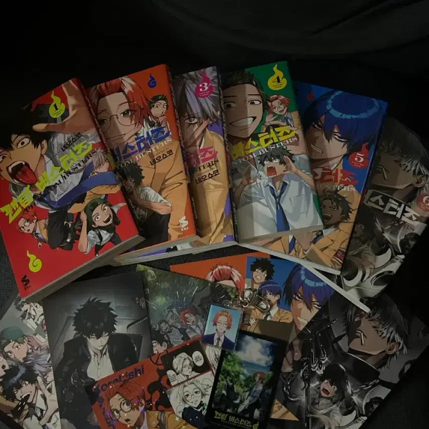 [BUNJANG] Phantom Buster Vol. 1-6 First Edition Comic Set / 팬텀버스터즈 만화책1~6, 초판, 특전 굿즈