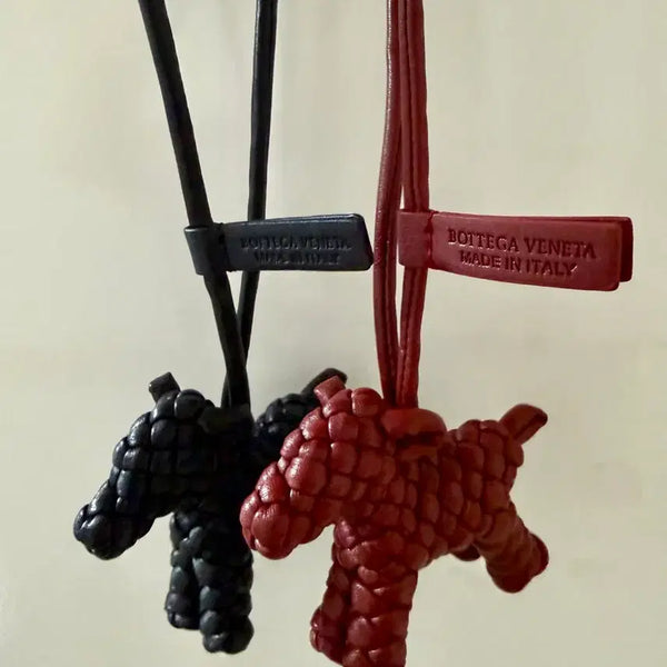[BUNJANG] Handmade Leather Dog Bag Charm Keychain / [새상품/최저가] 수제 가죽 강아지 가방 백참 키링
