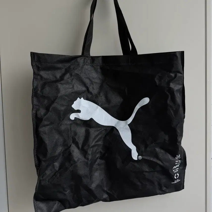 [BUNJANG] Puma Black Eco Bag / 푸마 에코백 블랙 puma