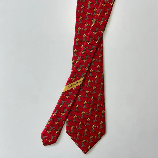 [BUNJANG] Salvatore Ferragamo Silk Necktie / 페레가모(Ferragamo) 명품 정품 넥타이