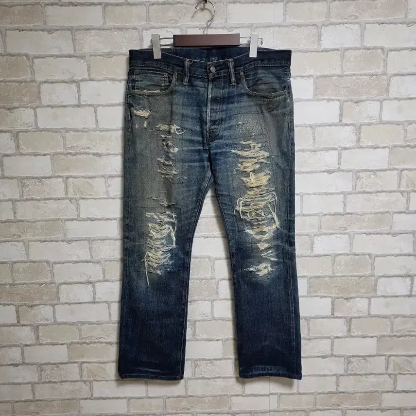 [BUNJANG] RRL Distressed Selvedge Jeans / RRL 더블알엘 디스트레스트 셀비지 진