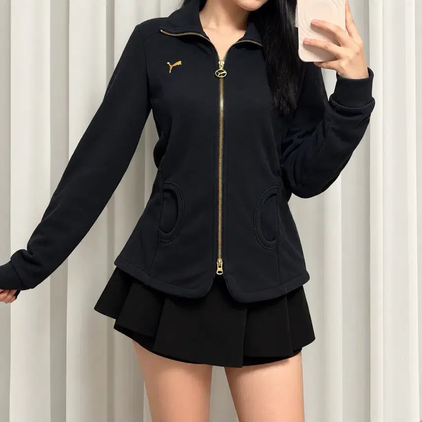 [BUNJANG] Puma Gold Logo Track Top / 푸마 골드 로고 트랙탑