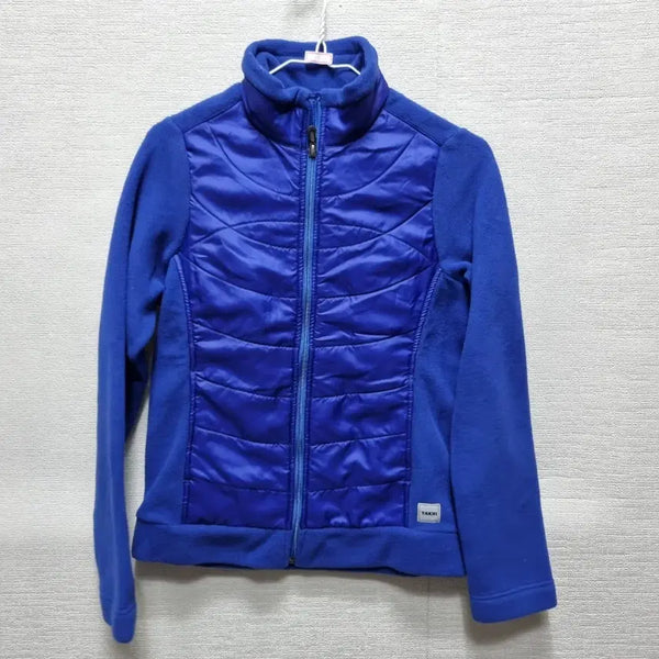 [BUNJANG] Quilted Padded Zip-Up Jacket - Blue / 카476 패딩 집업