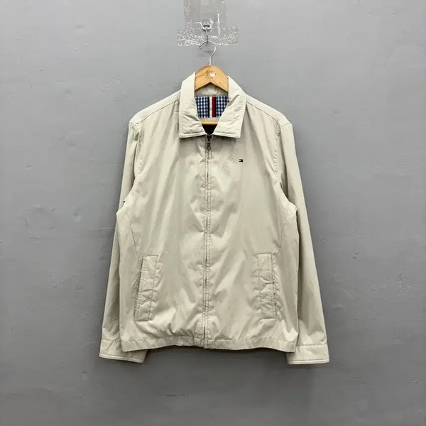 [BUNJANG] Tommy Hilfiger Beige Blouson Jacket / 타미힐피거 베이지 블루종 자켓