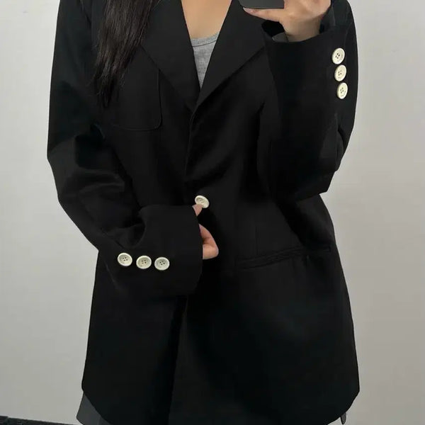 [BUNJANG] Matin Kim Single Breasted Blazer Jacket / 마뗑킴 싱글 블레이저 자켓