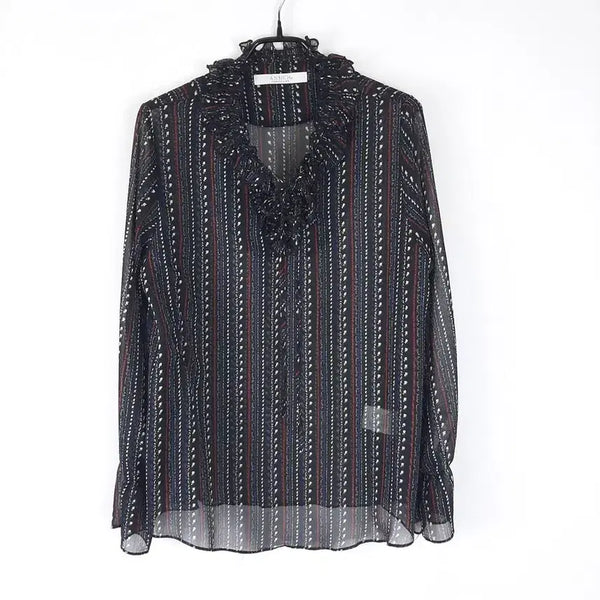 [BUNJANG] Annique Ruffle Blouse Size 66 / 안지크 프릴 블라우스 66