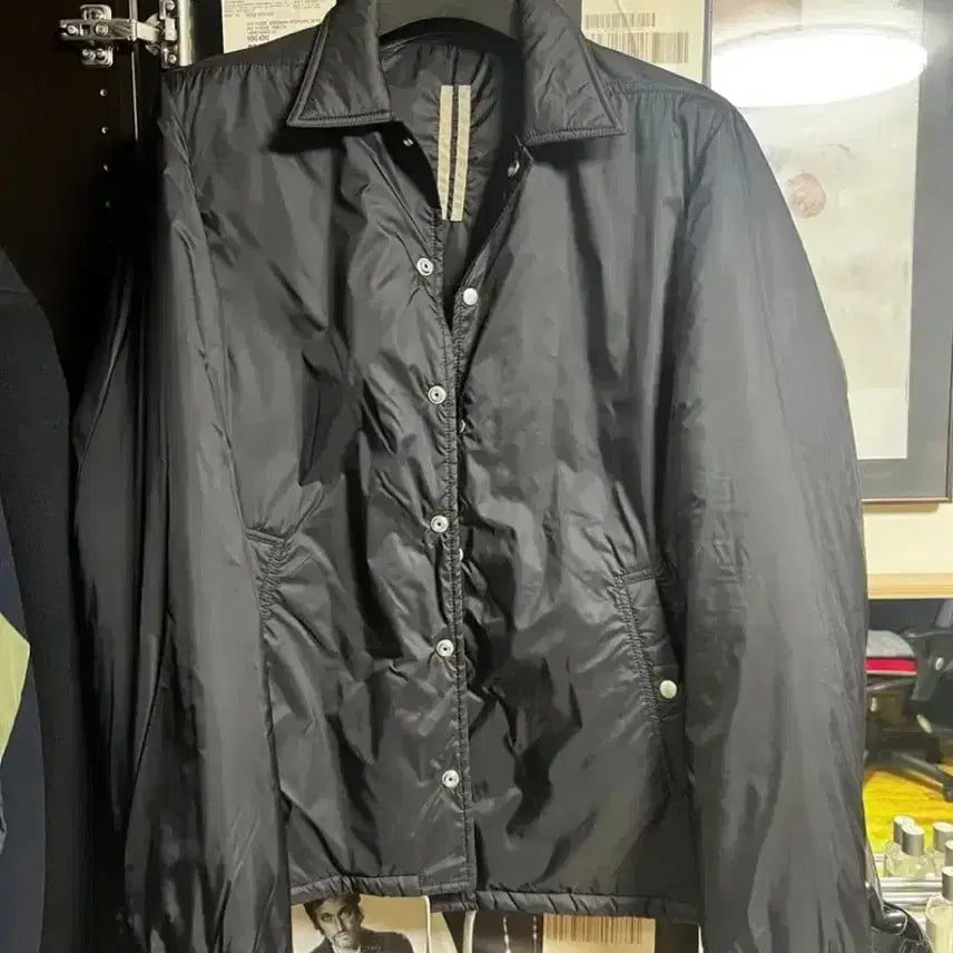 [BUNJANG] Rick Owens Black Coach Down Jacket M / 릭오웬스 블랙 코치 패딩 자켓