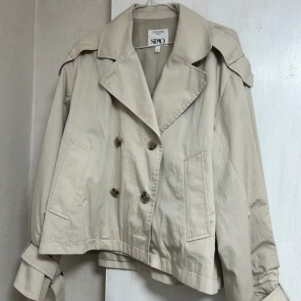 [BUNJANG] SPAO Beige Trench Coat / 스파오 베이지 트렌치코트