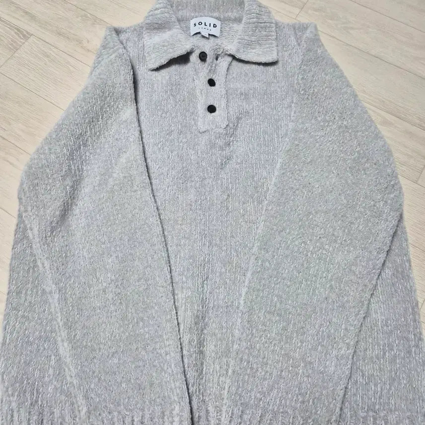 [BUNJANG] Solid Homme Collar Knitwear / 솔리드옴므 카라니트웨어