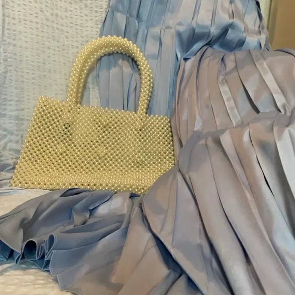 [BUNJANG] Pearl Embellished Tote Bag / 진주가방