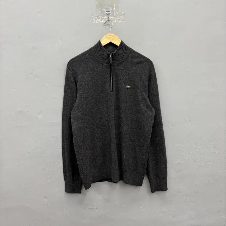 [BUNJANG] Lacoste Half-Zip Knit Sweater Size 4 (100) / 라코스테 하프집업 니트 4사이즈 (100)