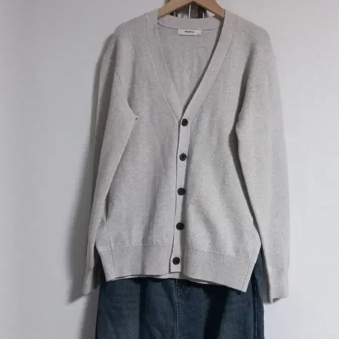 [BUNJANG] Beige Knit Cardigan 95 / 베이지 니트가디건 95