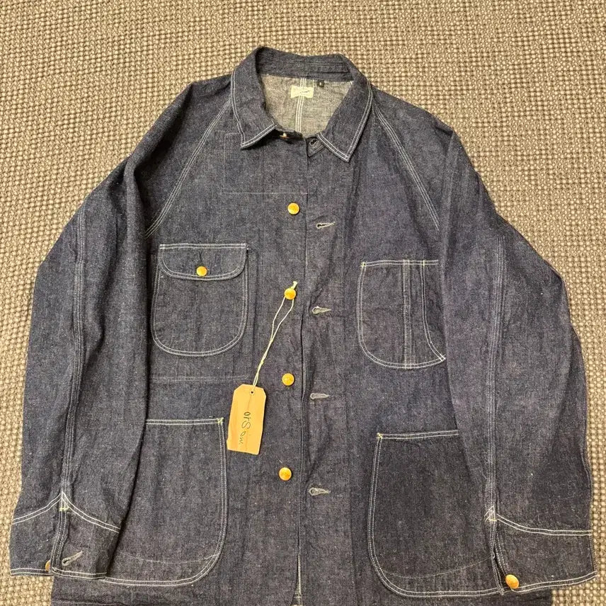 [BUNJANG] OrSlow 50s Coverall Denim Jacket One Wash / 오어슬로우 50s 커버올 데님 원워시