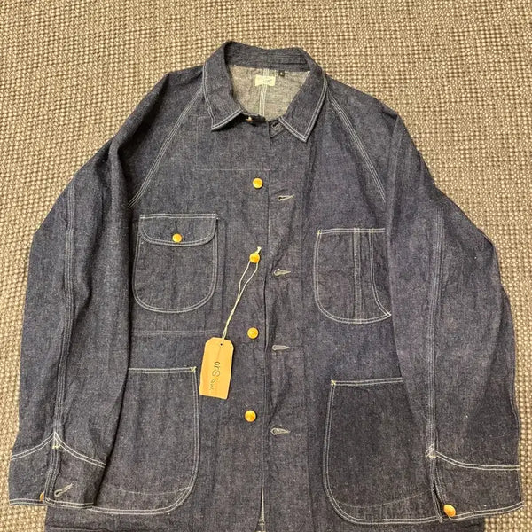 [BUNJANG] OrSlow 50s Coverall Denim Jacket One Wash / 오어슬로우 50s 커버올 데님 원워시