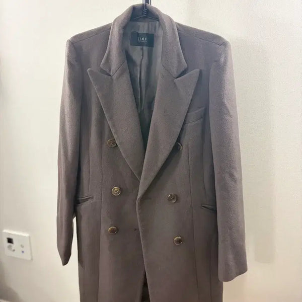 [BUNJANG] TIME (Hansem) Cashmere Coat / 한섬 타임(time) 캐시미어 코트 55(s~m)